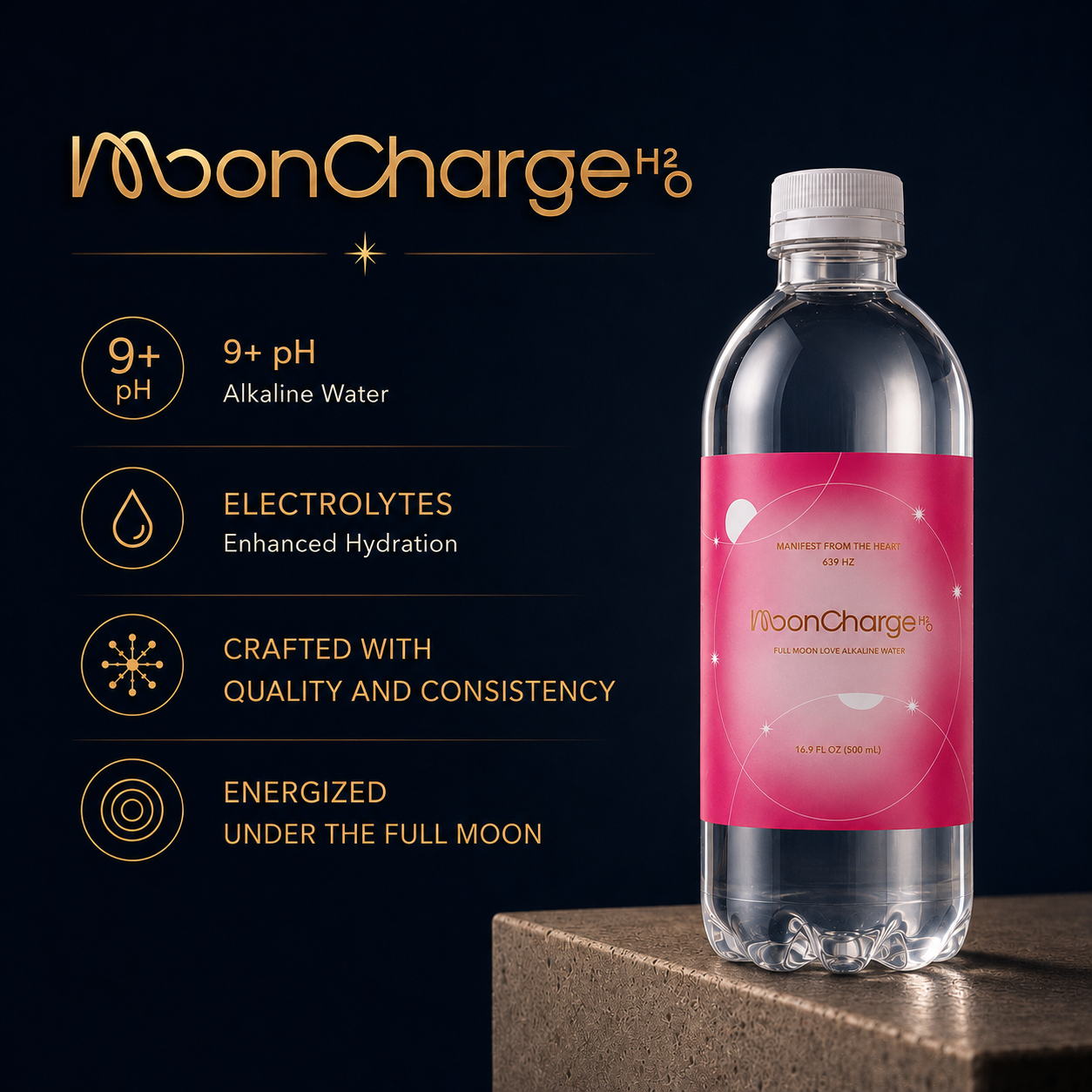 FULL MOON LOVE ALKALINE WATER